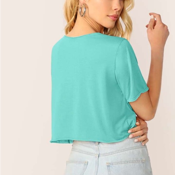 V-Neck Solid Top - Picture 2 of 2